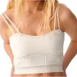 Couture House of Harlow 1960  (Cloud Dancer) Bustier Camisole Crop Top